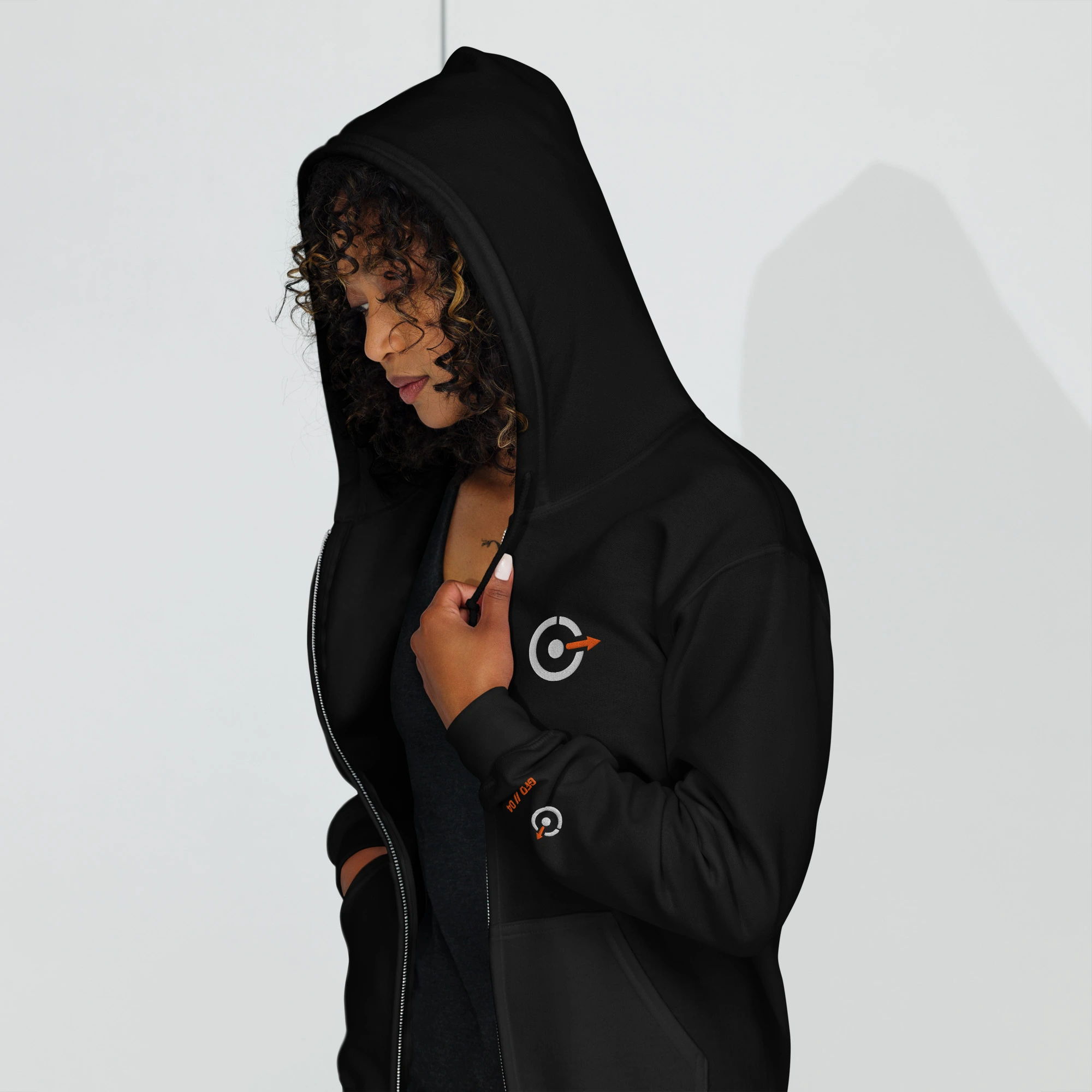 GFD Zip-Hoodie Schwarz